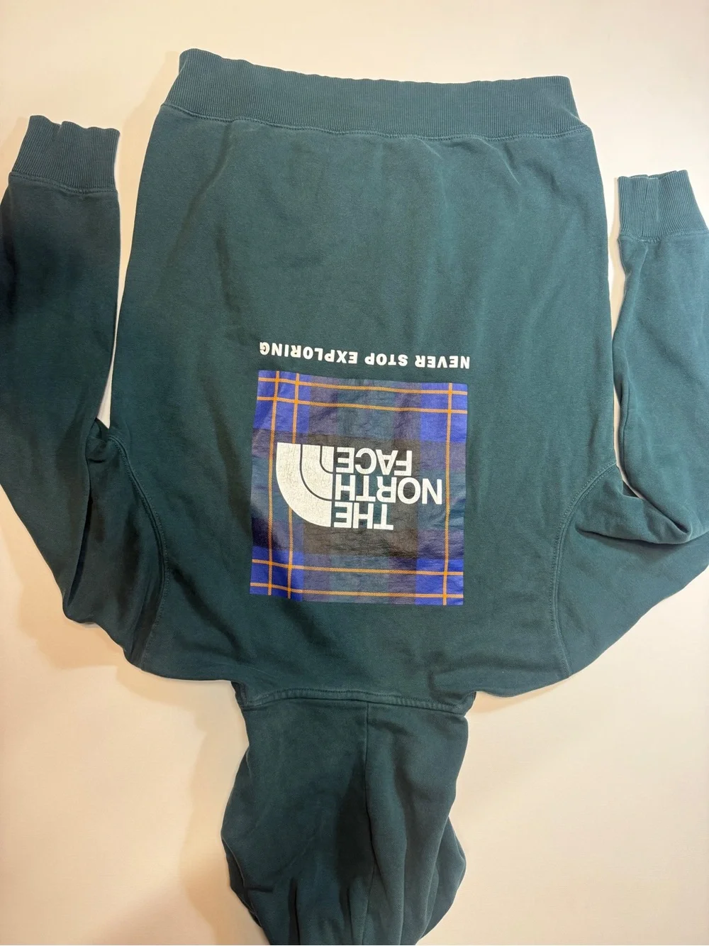 The North Face Men's Teal Green Pullover Hoodie‎